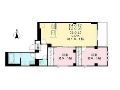 RAPPORT(ラポート)【3階】の間取り