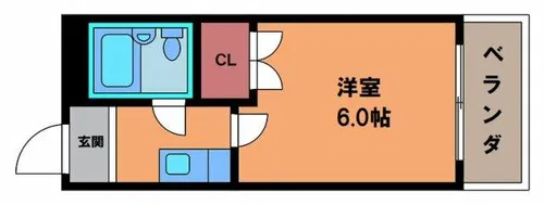 キッポー天王寺北【1階】の間取り