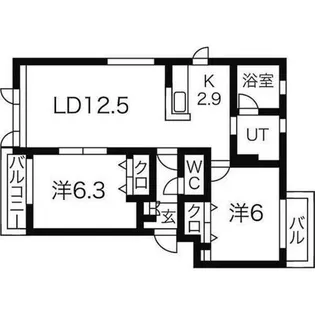 サンモール【201号室】の間取り