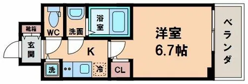 サンセリテ至誠会松崎町【2階】の間取り