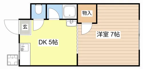第二西山ハイツ【3階】の間取り