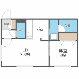 ベルコート宮の沢【3階】の間取り