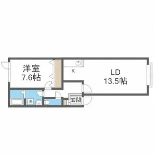 コスモティガー【1階】の間取り