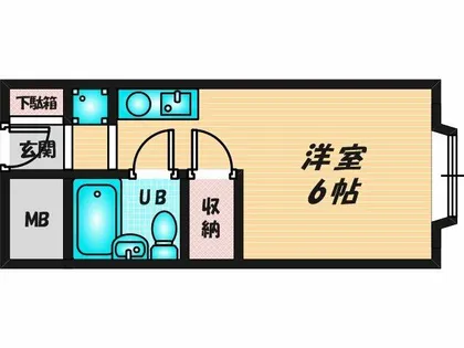 アリタマンション長瀬【2階】の間取り