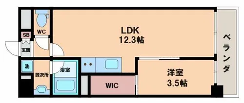 グレイス阿倍野松崎【6階】の間取り
