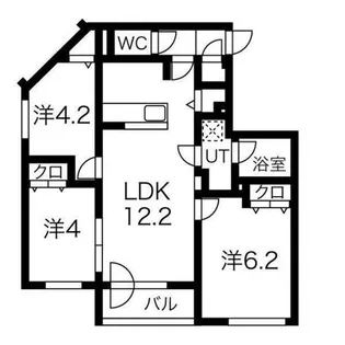 メニーズコート北光プレミア【3階】の間取り