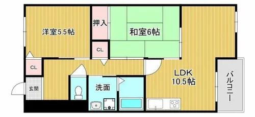 ヴィラパティオ【202号室】の間取り