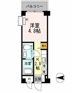 クレール久保【212号室】の間取り
