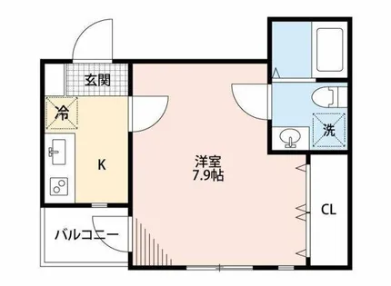 PRIME Ⅱ【2B号室】の間取り
