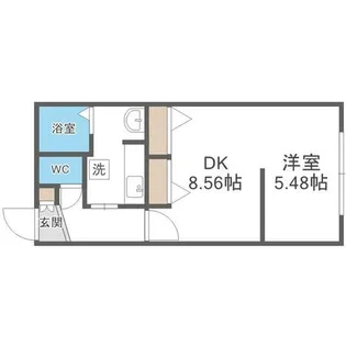 ゼスティ医大前【407号室】の間取り