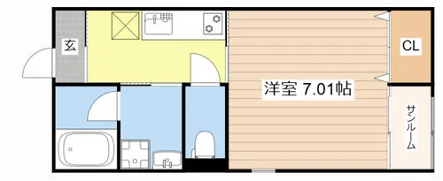 レジーナ【105号室】の間取り