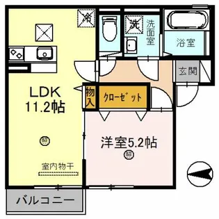 ドミール本町【1階】の間取り