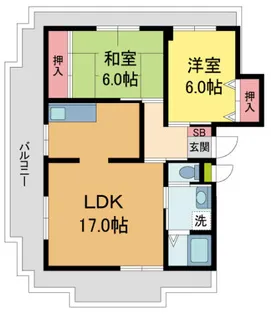 ベルハウス【3階】の間取り