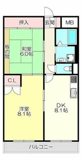 ドゥミール西山本【5階】の間取り