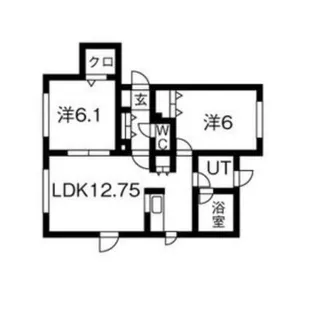 パークサイドセトルⅡ【2階】の間取り