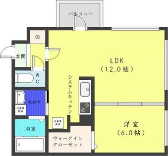 モルティーニ南円山【4階】の間取り