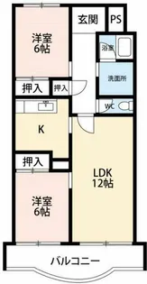 天神山マンションⅡ号館【506号室】の間取り