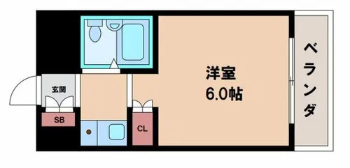 ネオコート天王寺【4階】の間取り