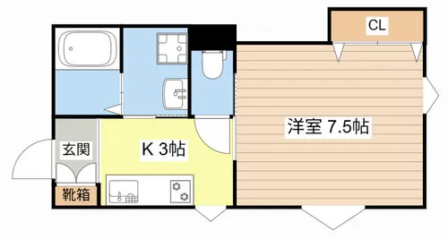 Queen staden AI【204号室】の間取り