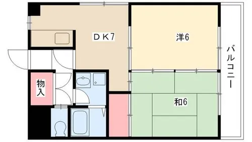 リバティハイツ【402号室】の間取り