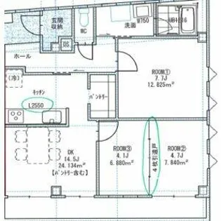 M-54【2D号室】の間取り