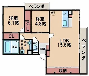 CIELO AZUL【1階】の間取り