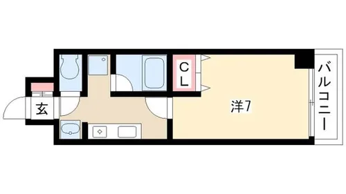 レジデンス名古屋千代田【3階】の間取り