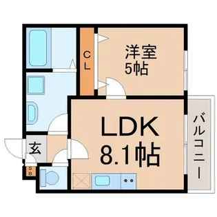 ノイヴェル立花【3階】の間取り