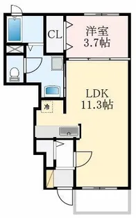大阪府和泉市池田下町【アパート】の間取り