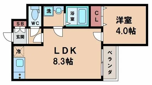 H-maison東住吉Ⅱ【2階】の間取り