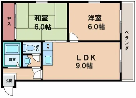 リベルテコーポ保澤【1階】の間取り