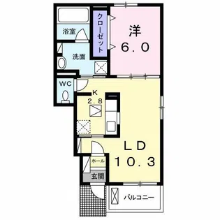 ジョイフル【1階】の間取り