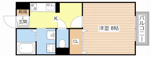 ボナール大澤【208号室】の間取り
