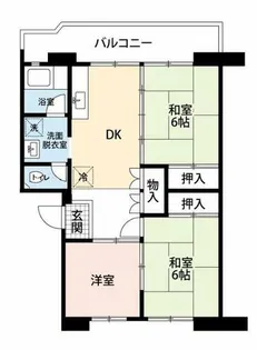 公社賃貸SMALIO 原山台B【3-1305号室】の間取り