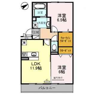 Casa raffine 瀬田 A【3階】の間取り