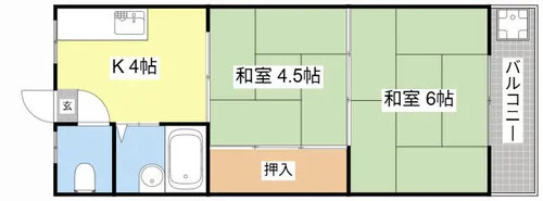 武久アパート【12号室】の間取り