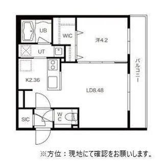 I Cube 札幌Ⅲ(アイキューブ札幌Ⅲ)【405号室】の間取り