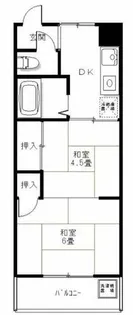 甲南灘コーポラス【312号室】の間取り