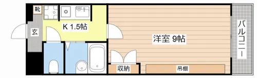 センチュリー柴田Ⅱ【1308号室】の間取り