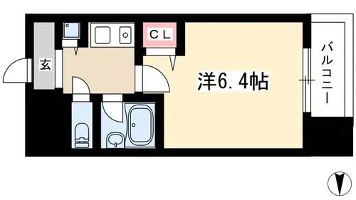 ラッフル千代田【202号室】の間取り