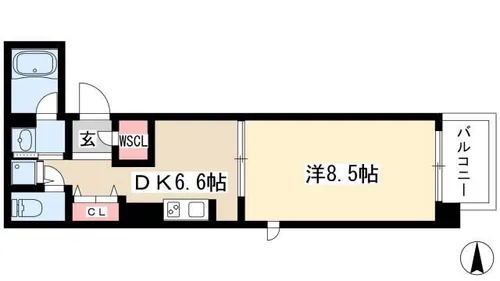 セノアタワー泉【0518号室】の間取り