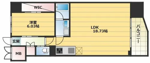 プレジオ新大阪EURO【4階】の間取り