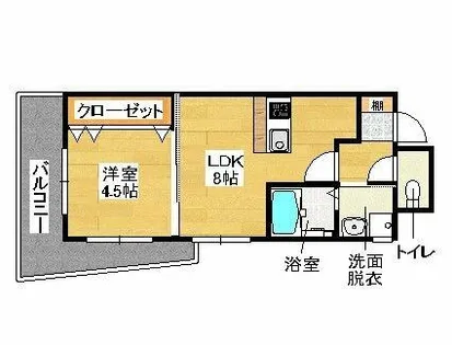 ディアコートパルフェ【6階】の間取り