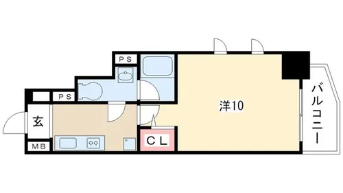 ベレーサ名駅ウエスト【6階】の間取り