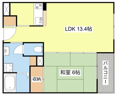 カネボウ琵琶湖アーバンプラザ【12階】の間取り