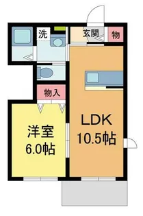 カーサビアンカ【1階】の間取り