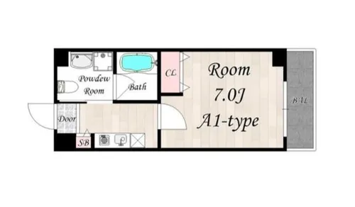 エクセル杭全【8階】の間取り