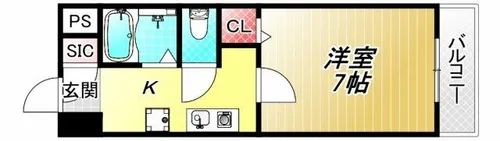 エトワールヴィル-R小阪本町クラッセ【6階】の間取り