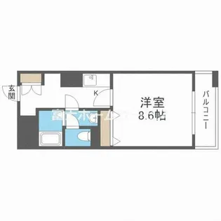 メゾン・ド・ヴィレ大阪城公園前【23階】の間取り