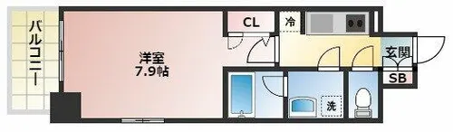 アーバネックス大阪城WEST【3階】の間取り